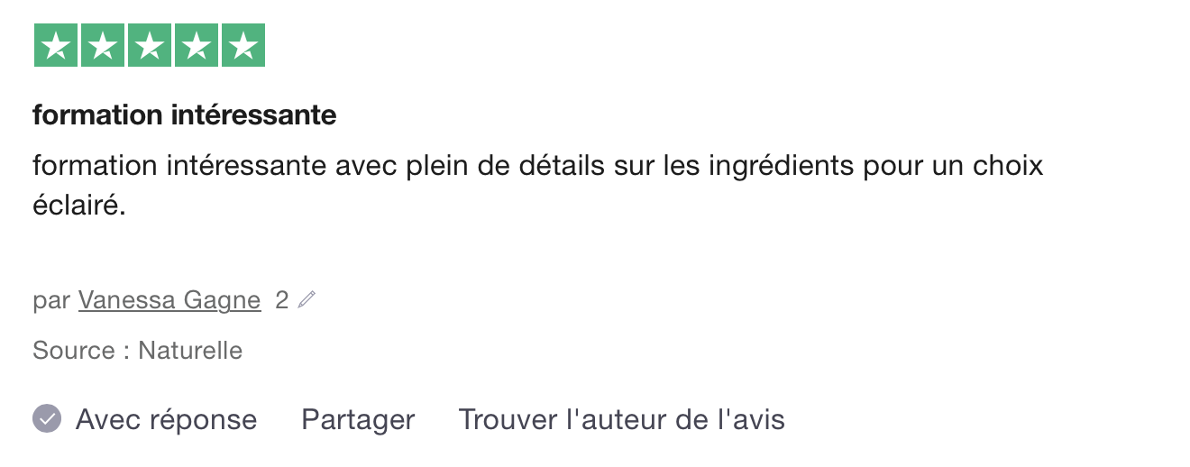 avis-formation-cosmétique-déodorant-vanessa